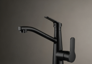 Bateria kuchenna z wyciąganą wylewką czarny mat: Pielęgnacja i trwałość powłoki.